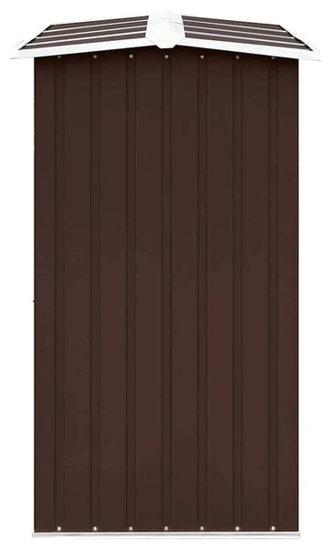 Spremište za drva - Vrtna ostava za drva od pocinčanog čelika 330x92x153 cm smeđa - Smeđa Smeđa