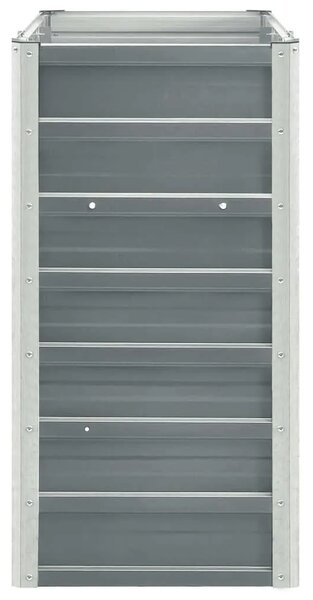 Povišena gredica - Vrtna gredica od pocinčanog čelika 240x40x77 cm siva - Siva 240 x 40 x 77 cm 1 240 x 40 x 77 cm