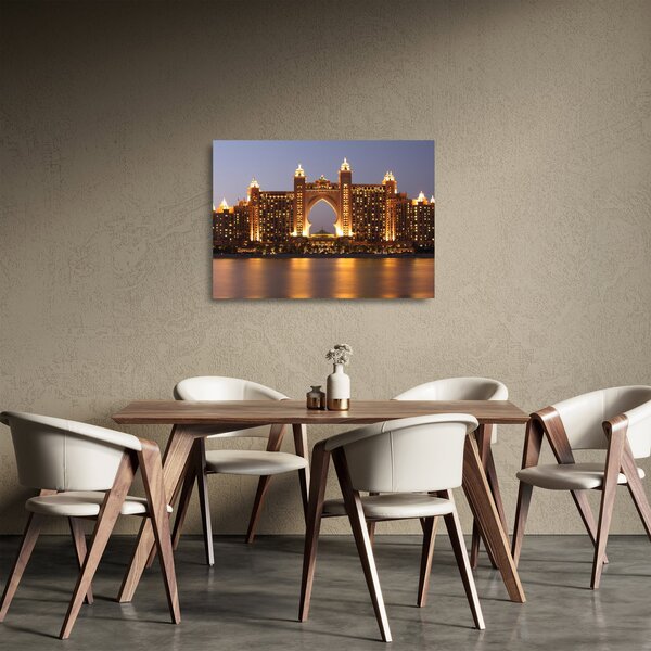 Staklena slika zgrade u Dubaiju (70x50 cm)