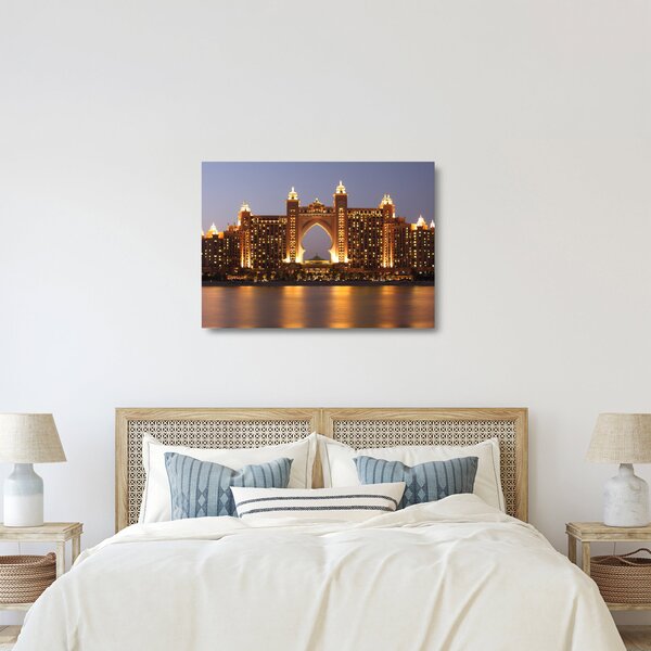 Staklena slika zgrade u Dubaiju (70x50 cm)