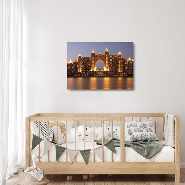 Staklena slika zgrade u Dubaiju (70x50 cm)