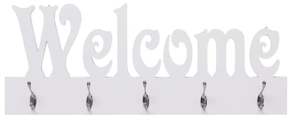 Zidna vješalica za kapute WELCOME bijela 74 x 29 5 cm - bijela (welcome) 1 Bijela (welcome)