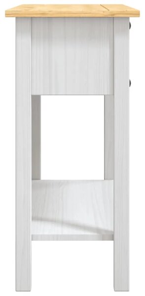 Konzolni stol borovina meksički stil Corona bijeli 90x34 5x73cm - Bijela 1 Bijela