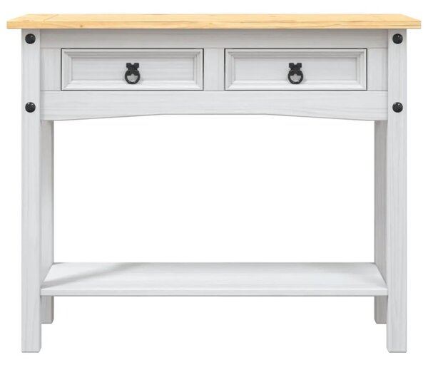 Konzolni stol borovina meksički stil Corona bijeli 90x34 5x73cm - Bijela 1 Bijela