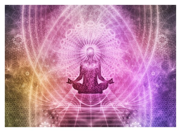 Staklena slika meditacije (70x50 cm)