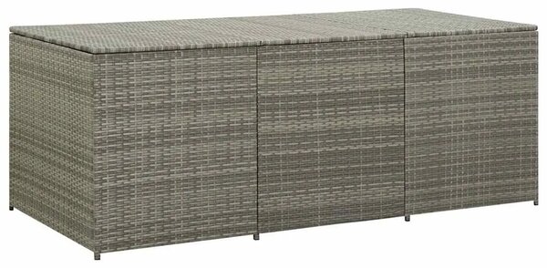 Vrtna kutija za pohranu od poliratana 180 x 90 x 70 cm siva - Siva 180 x 90 x 70 cm Siva 180 x 90 x 70 cm