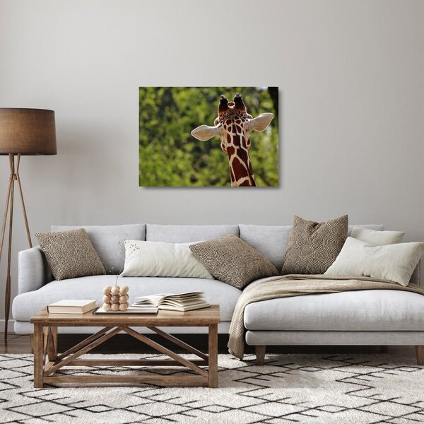 Staklena slika žirafe s leđa (70x50 cm)