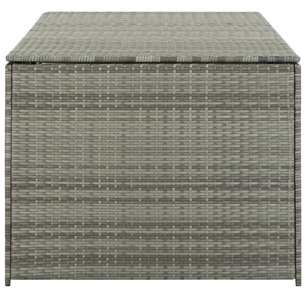 Vrtna kutija za pohranu od poliratana 180 x 90 x 70 cm siva - Siva 180 x 90 x 70 cm Siva 180 x 90 x 70 cm