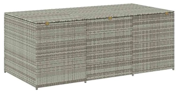 Vrtna kutija za pohranu od poliratana 180 x 90 x 70 cm siva - Siva 180 x 90 x 70 cm Siva 180 x 90 x 70 cm