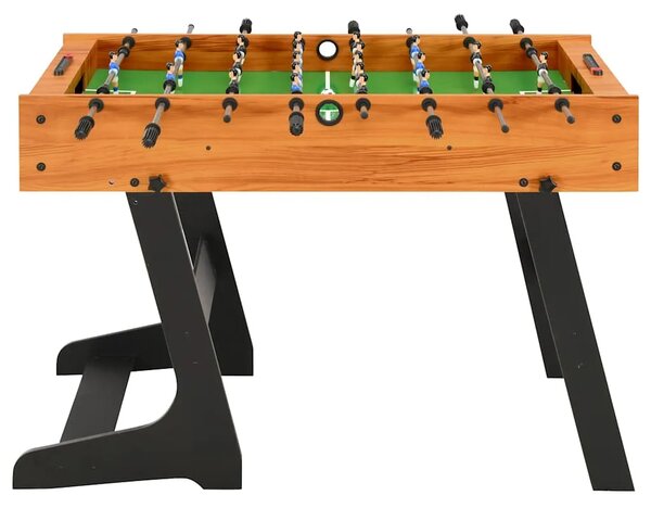 Sklopivi stolni nogomet 121 x 61 x 80 cm svjetlosmeđi - Svjetlosmeđa Svjetlosmeđa