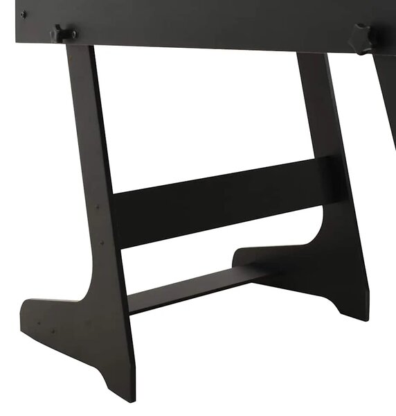Sklopivi stolni nogomet 121 x 61 x 80 cm crni - Crna Crna