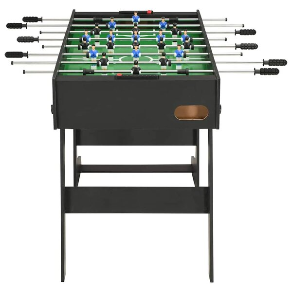 Sklopivi stolni nogomet 121 x 61 x 80 cm crni - Crna Crna