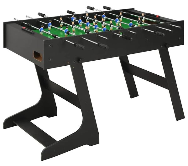 Sklopivi stolni nogomet 121 x 61 x 80 cm crni - Crna Crna
