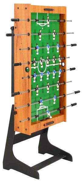 Sklopivi stolni nogomet 121 x 61 x 80 cm svjetlosmeđi - Svjetlosmeđa Svjetlosmeđa