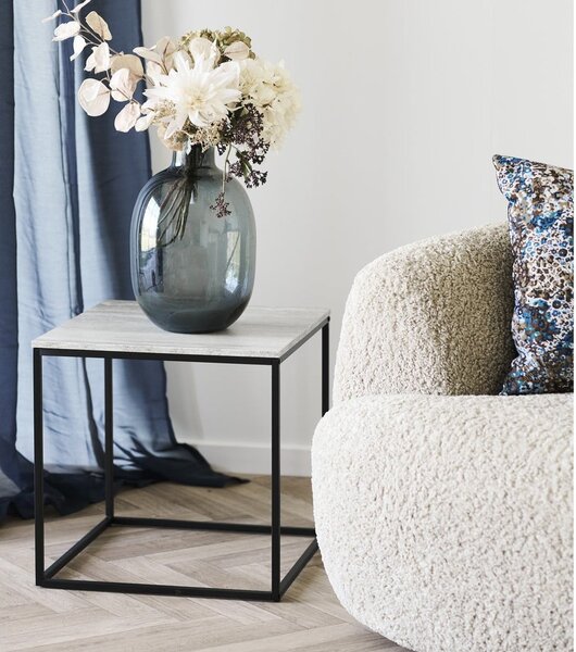 Pomoćni stol u kamenom dekoru 45x45 cm Vita – House Nordic