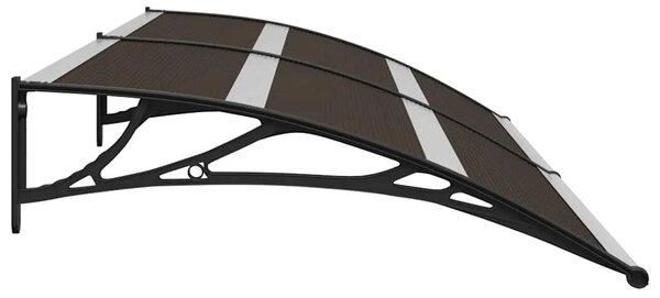 Nadstrešnica za vrata crna 240 x 75 cm PC - Crna 240 x 75 cm 1 sa 6 ploča