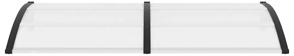 Nadstrešnica za vrata crna i prozirna 200 x 75 cm PC - Crna i prozirna 200 x 75 cm 1 sa 6 ploča