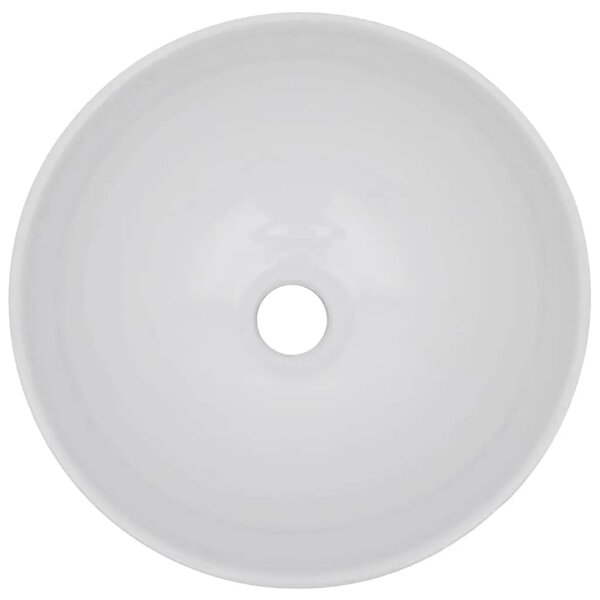 Dvodijelni set kupaonskog namještaja keramički crni - Crna polica od 60 cm i okrugli umivaonik od 40 cm 2 1