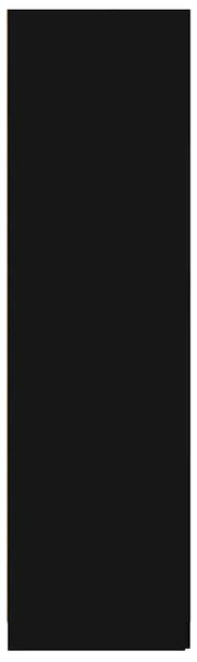 Ormar crni 80 x 52 x 180 cm od konstruiranog drva - Crna 1 1 Crna