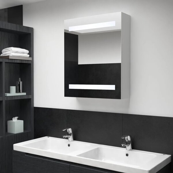 LED kupaonski ormarić s ogledalom 50 x 13 5 x 60 cm