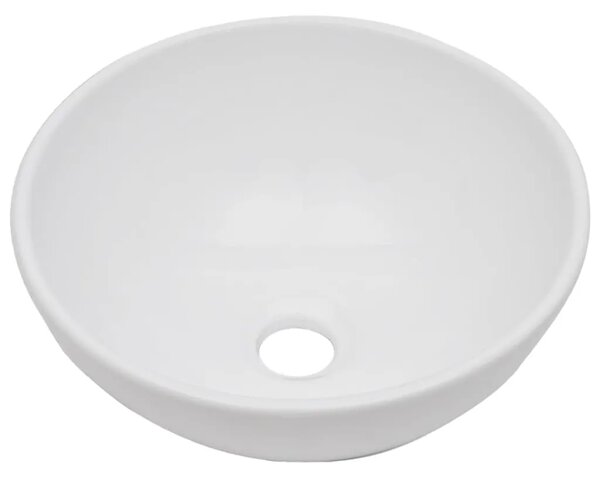 Dvodijelni set kupaonskog namještaja keramički boja hrasta - Smeđa polica od 60 cm i okrugli umivaonik od 32 5 cm 2 1