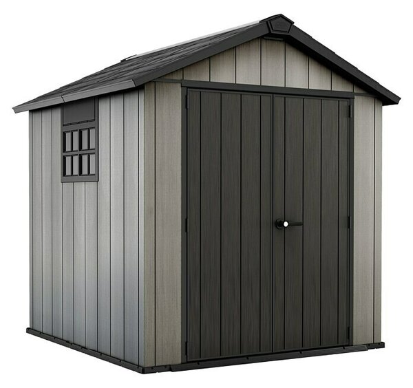 Keter Vrtna kućica (Vanjska dimenzija uklj. krovni prevjes (Š x D): 229 x 223,5 cm, Antracit-sive boje, Plastika, Baza: 4,5 m²)