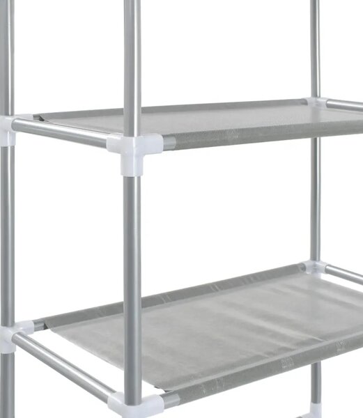 Stalak za pohranu iznad toaleta s 3 razine srebrni 53x28x169 cm - Srebrno 53 x 28 x 169 cm Srebrno 53 x 28 x 169 cm