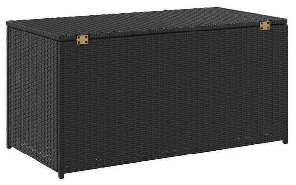 Vrtna kutija za pohranu od poliratana 100 x 50 x 50 cm crna - Crna 100 x 50 x 50 cm Crna 100 x 50 x 50 cm
