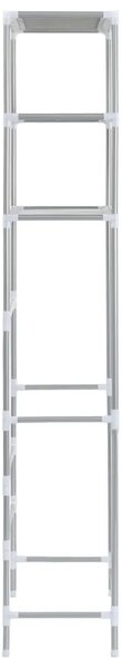 Stalak za pohranu iznad toaleta s 3 razine srebrni 53x28x169 cm - Srebrno 53 x 28 x 169 cm Srebrno 53 x 28 x 169 cm