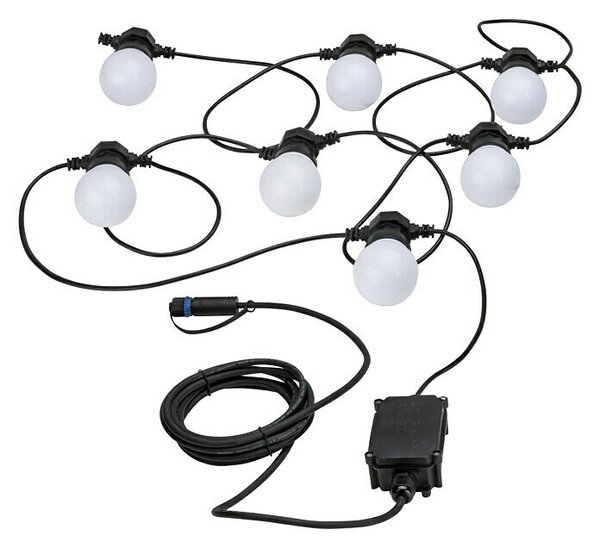 Paulmann Plug & Shine LED svjetlosni lanac (Na otvorenom, Boja svjetla: Topla bijela, Broj žarulja: 7 Kom.)