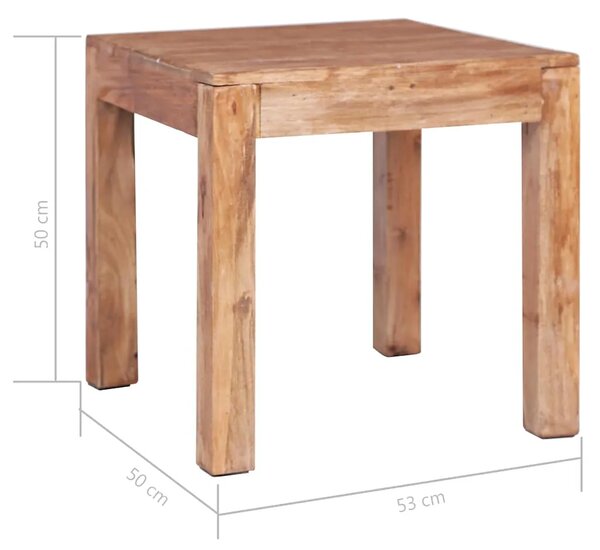 Stolić za kavu 53 x 50 x 50 cm od masivnog drva mahagonija - 53 x 50 x 50 cm 1 53 x 50 x 50 cm