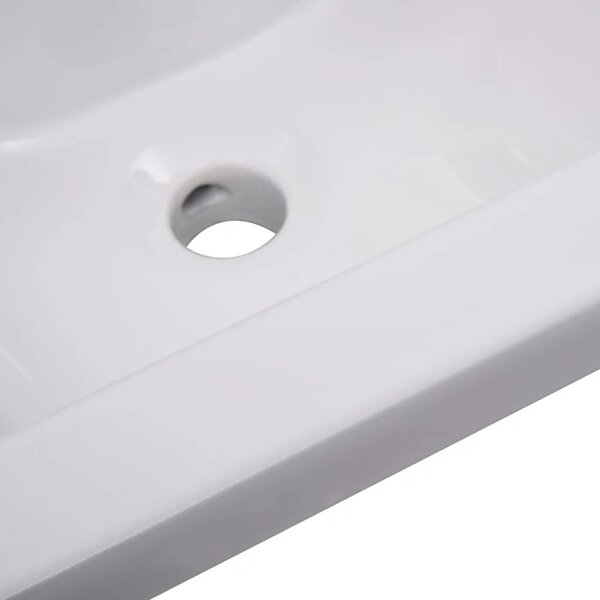 Ugradbeni Lavabo - Umivaonik 42 x 39 x 18 cm keramički bijeli - 42 x 39 x 18 cm 42 x 39 x 18 cm