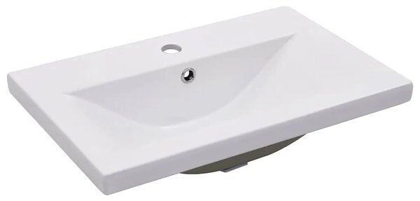 Ugradbeni Lavabo - Umivaonik 61 x 39 5 x 18 5 cm keramički bijeli - 61 x 39.5 x 18.5 cm 61 x 39.5 x 18.5 cm