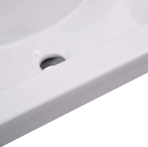 Ugradbeni Lavabo - Umivaonik 61 x 39 5 x 18 5 cm keramički bijeli - 61 x 39.5 x 18.5 cm 61 x 39.5 x 18.5 cm