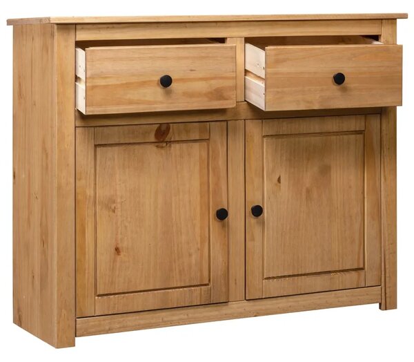 Komoda od masivne borovine 93 x 40 x 80 cm asortiman Panama - Smeđa 1 Smeđa