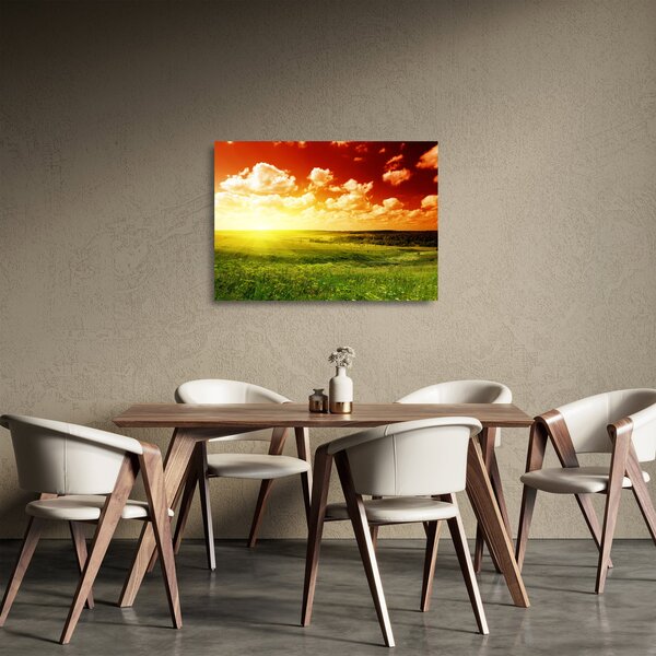 Staklena slika ljetne livade (70x50 cm)