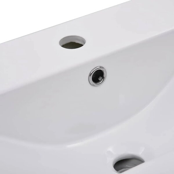 Ugradbeni Lavabo - Umivaonik 61 x 39 5 x 18 5 cm keramički bijeli - 61 x 39.5 x 18.5 cm 61 x 39.5 x 18.5 cm