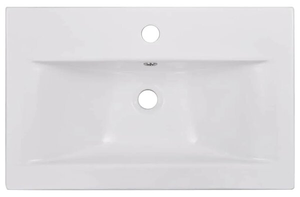 Ugradbeni Lavabo - Umivaonik 61 x 39 5 x 18 5 cm keramički bijeli - 61 x 39.5 x 18.5 cm 61 x 39.5 x 18.5 cm