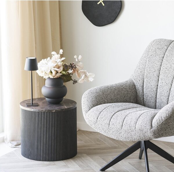 Crna staklena vaza (visina 20 cm) Vera – House Nordic