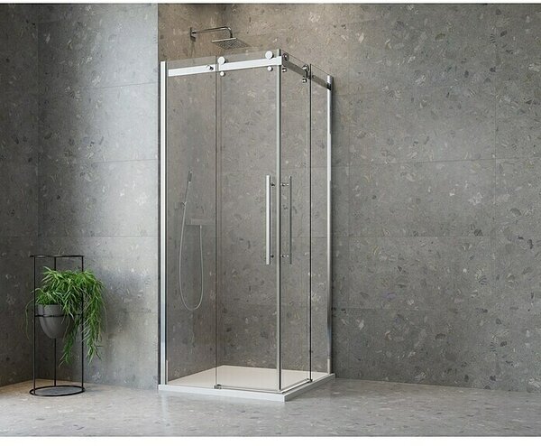Camargue Kutna tuš kabina Top-Roller (80 x 80 x 210 cm, Premazano)