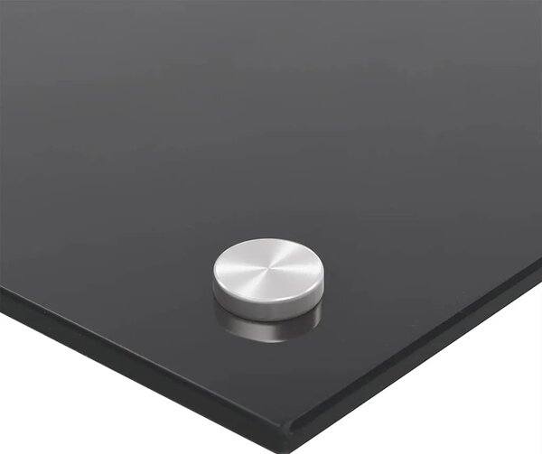 Kuhinjska zaštita od prskanja crna 100 x 50 cm kaljeno staklo - Crna 100 x 50 x 0.6 cm 1 Crna