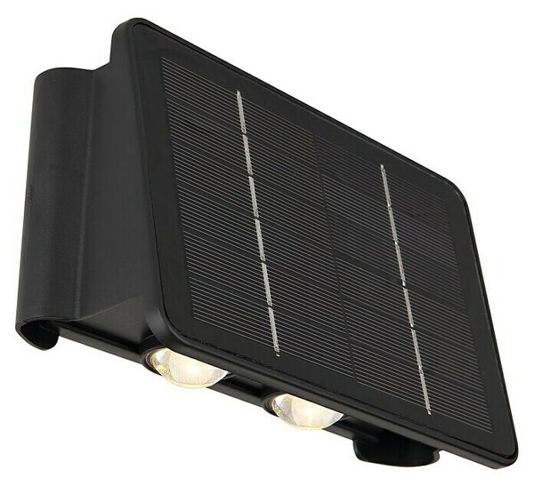 Globo Solarna vanjska zidna svjetiljka (D x Š x V: 6,4 x 17 x 10,8 cm, IP54, 40 lm)