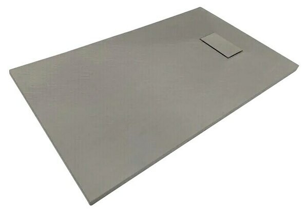 Sanotechnik Tuš kada SMC (D x Š: 100 x 80 cm, Poliester, Siva)
