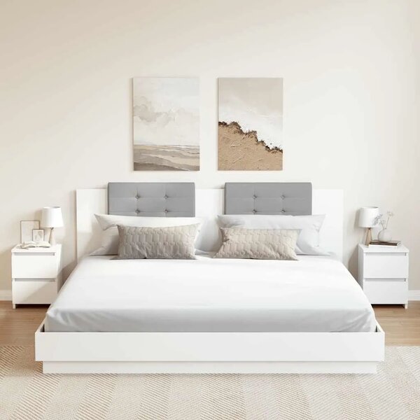 Noćni ormarići 2 kom bijeli 30 x 30 x 40 cm konstruirano drvo - Bijela 2 Bijela 2