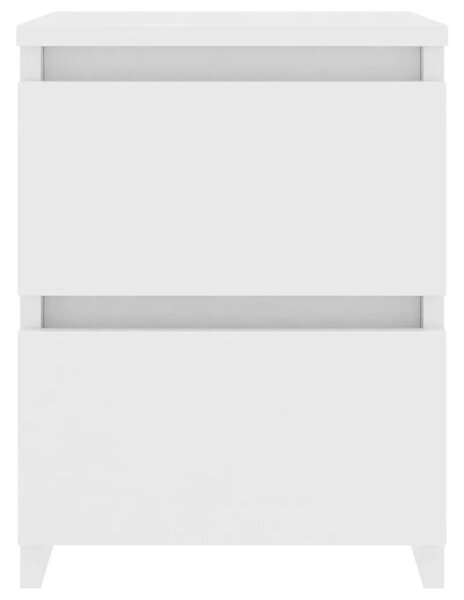 Noćni ormarići 2 kom bijeli 30 x 30 x 40 cm konstruirano drvo - Bijela 2 Bijela 2