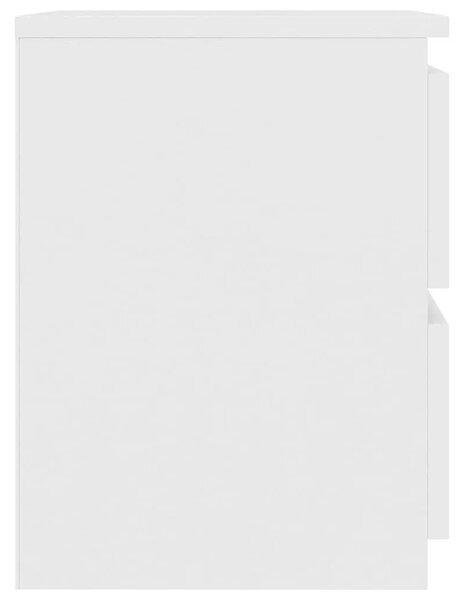 Noćni ormarići 2 kom bijeli 30 x 30 x 40 cm konstruirano drvo - Bijela 2 Bijela 2