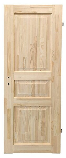 Eurolam Rustikalna vrata P1 (650 x 2.000 mm, Smjer otvaranja: Desno, Smeđa)