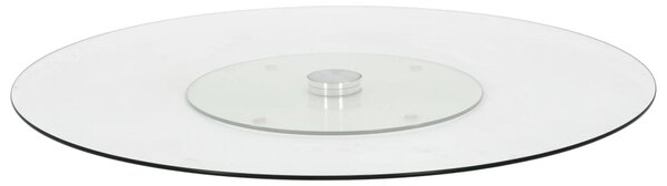 VidaXL Rotirajući pladanj za posluživanje prozirni 60 cm kaljeno staklo