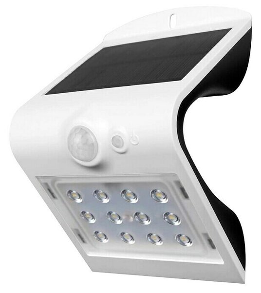 Solarna vanjska zidna svjetiljka (1,5 W, D x Š x V: 96 x 79 x 145 mm, Bijele boje, IP65)