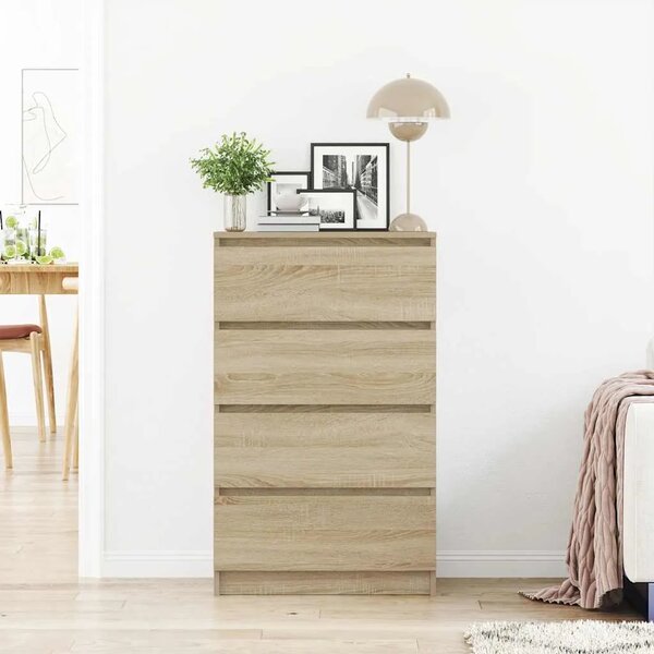 Komoda boja hrasta sonome 60 x 35 x 98 5 cm konstruirano drvo - sonoma hrast 1 Sonoma hrast